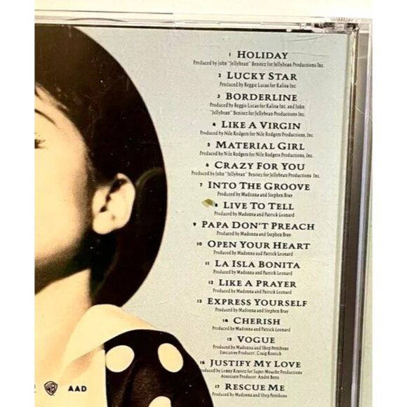CD Madonna Music Lot of 3 MDNA, Bedtime Stories & The Immaculate Collection - Picture 12 of 16